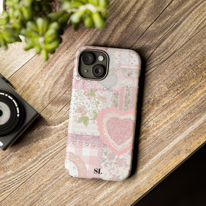 Blushing Floral Patchwork iPhone Case