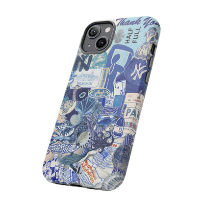 Blue Collage iPhone Case