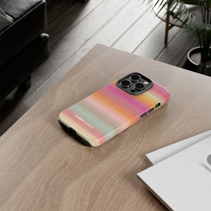 Champagne Ombre Stripe iPhone Case