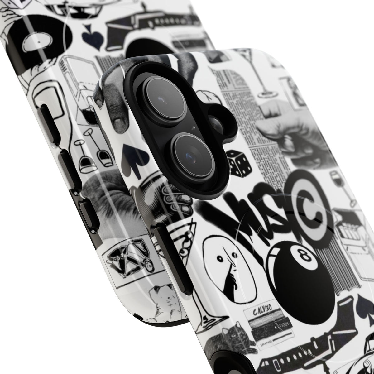 Black and White MagSafe Case