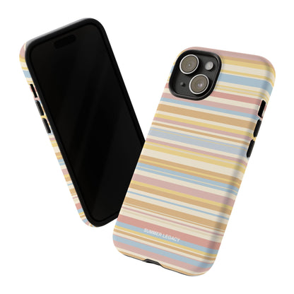 Lychee Multi-stripe iPhone Case