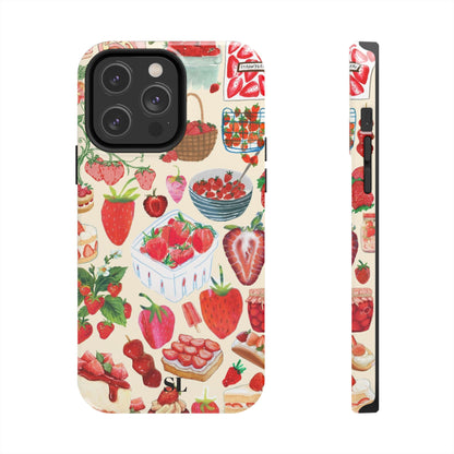 Strawberry Collage iPhone Case