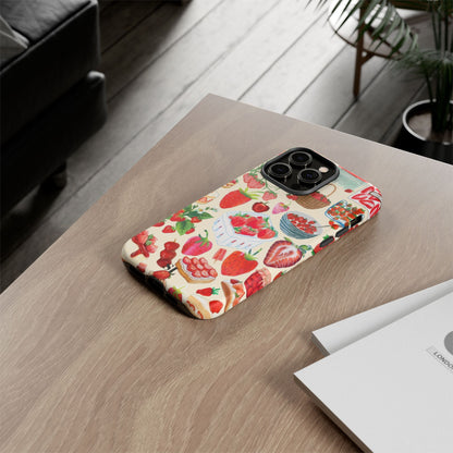 Strawberry Collage iPhone Case