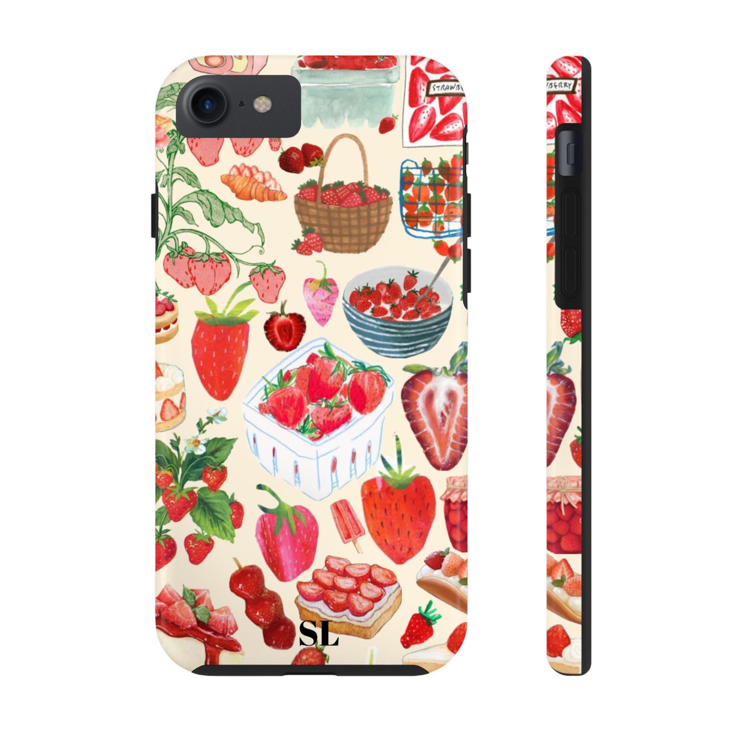 Strawberry Collage iPhone Case