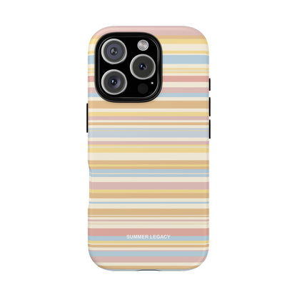 Lychee Multi-stripe iPhone Case