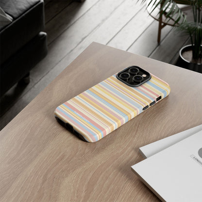 Lychee Multi-stripe iPhone Case