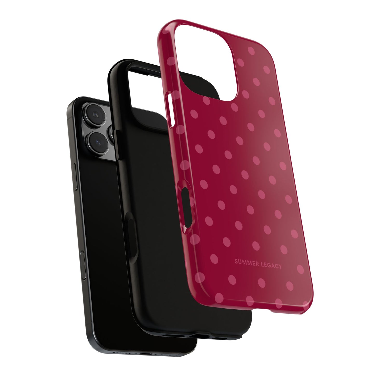 Berry Polka Dot iPhone Case
