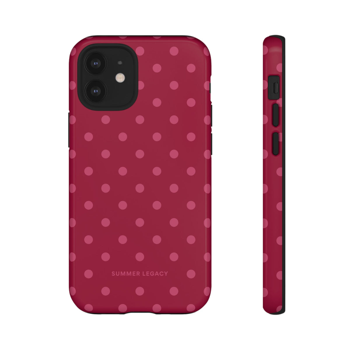 Berry Polka Dot iPhone Case