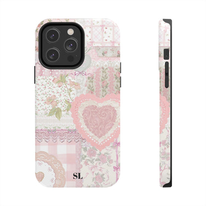 Blushing Floral Patchwork iPhone Case