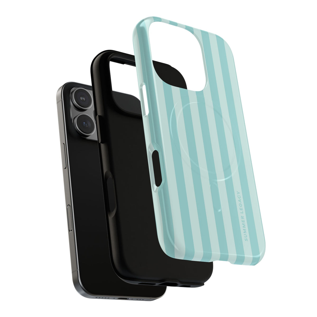 Teal Stripe MagSafe Case