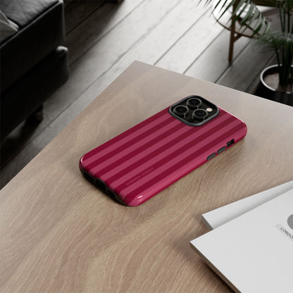 Berry Stripe iPhone Case
