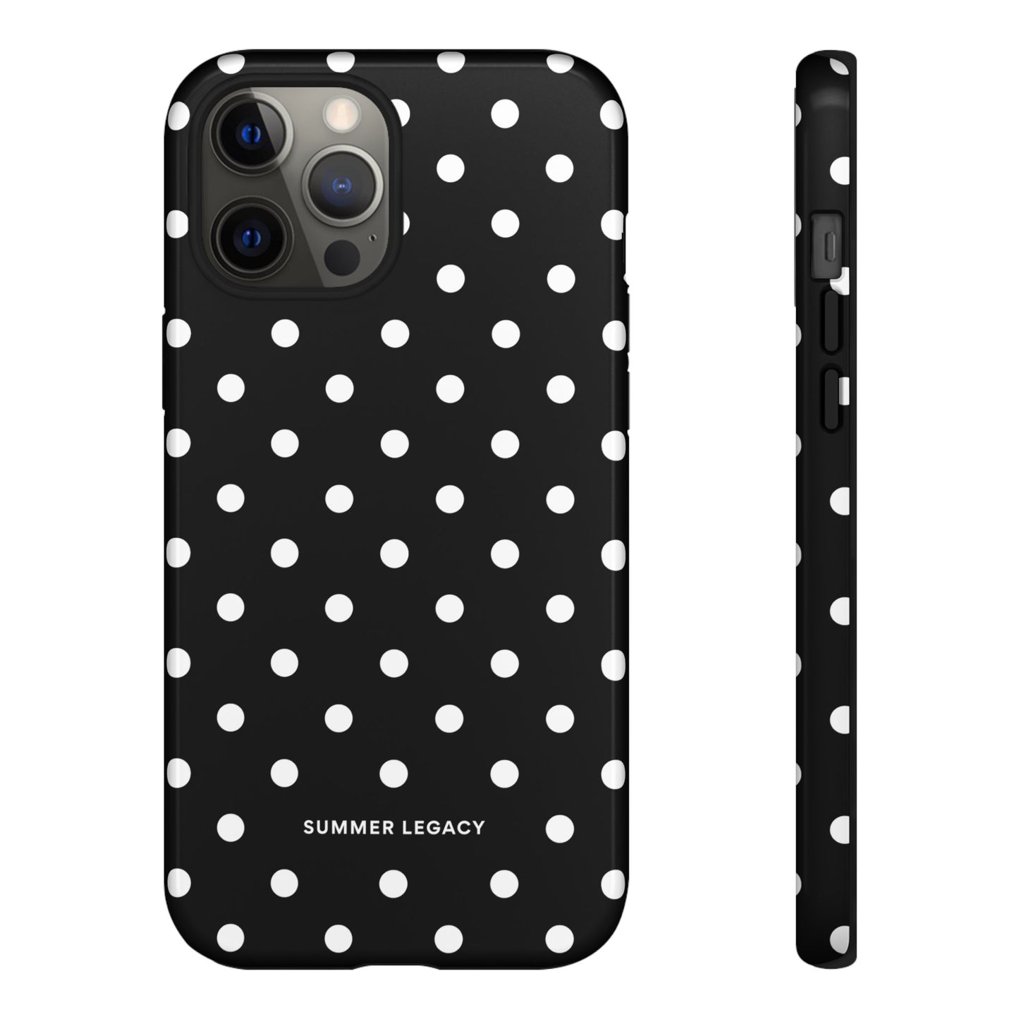 Ebony Polka Dot iPhone Case