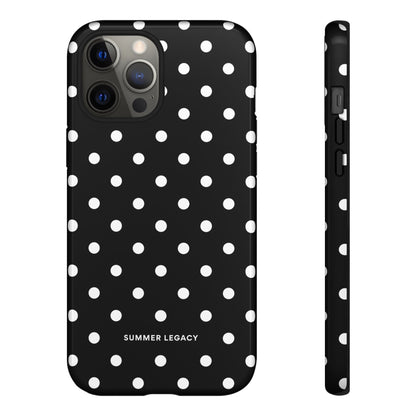 Ebony Polka Dot iPhone Case