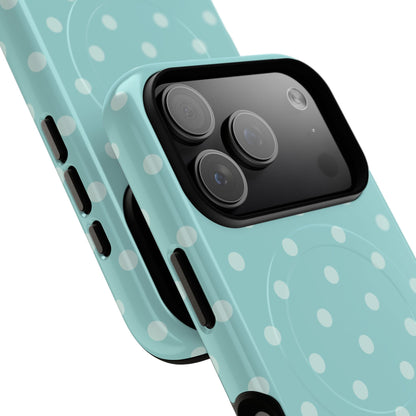 Teal Polka Dot MagSafe Case