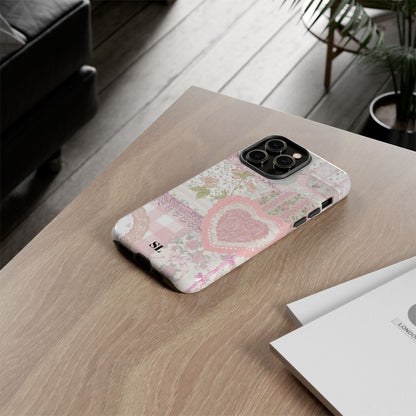 Blushing Floral Patchwork iPhone Case