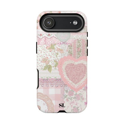 Blushing Floral Patchwork iPhone Case