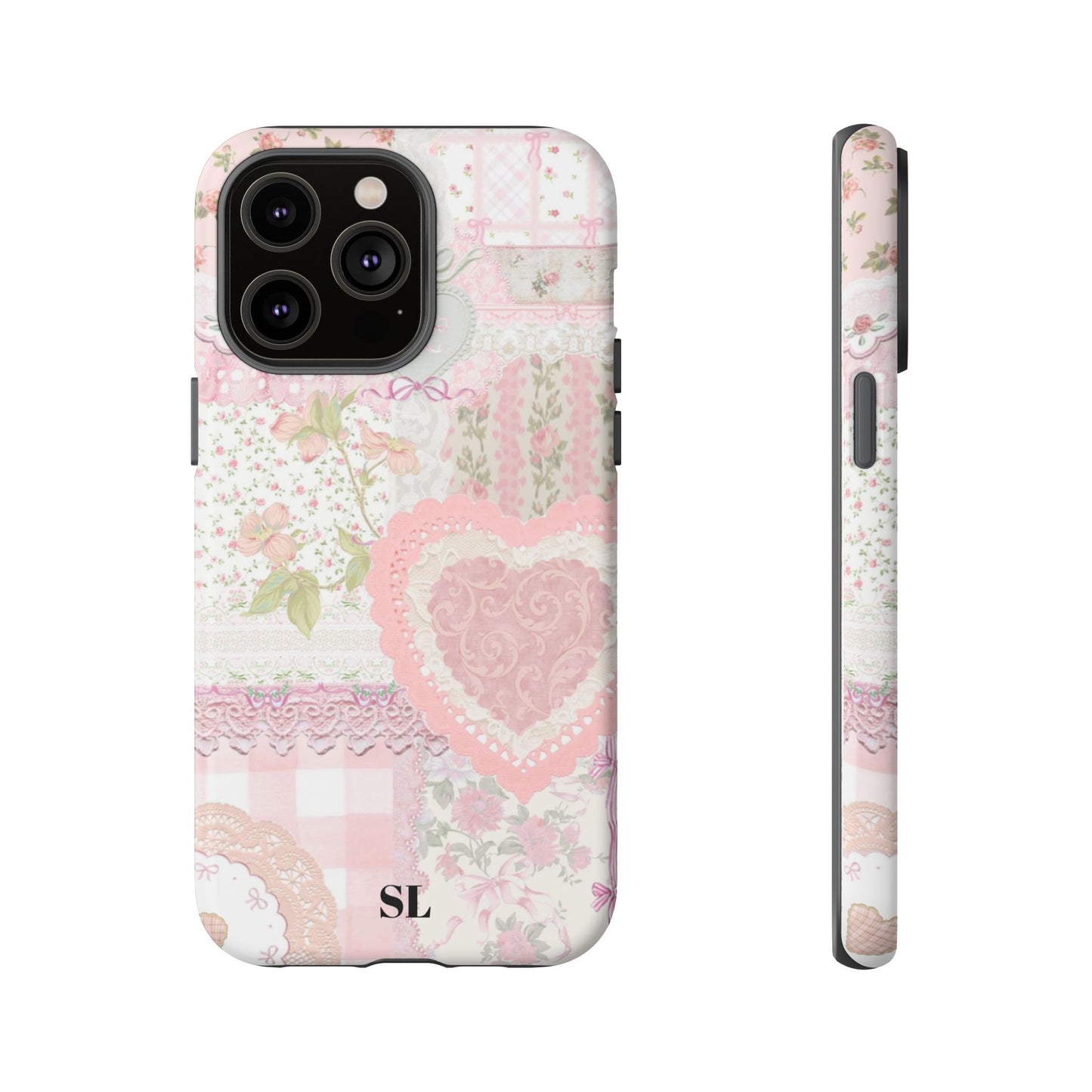 Blushing Floral Patchwork iPhone Case