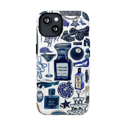 Navy Blue Collage MagSafe Case