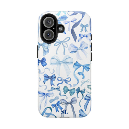 Blue Bows iPhone Case