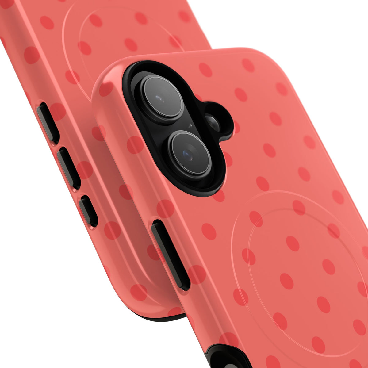 Coral Polka Dot MagSafe Case