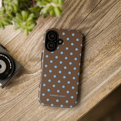 Mocha Polka Dot iPhone Case