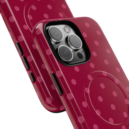 Berry Polka Dot MagSafe Case