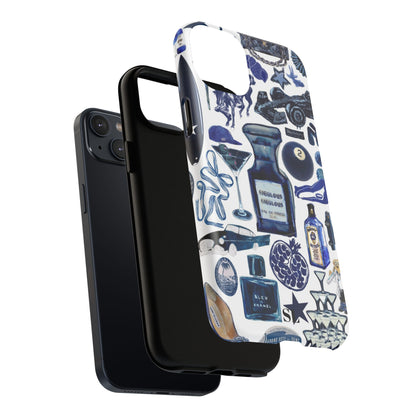 Navy Blue Collage MagSafe Case