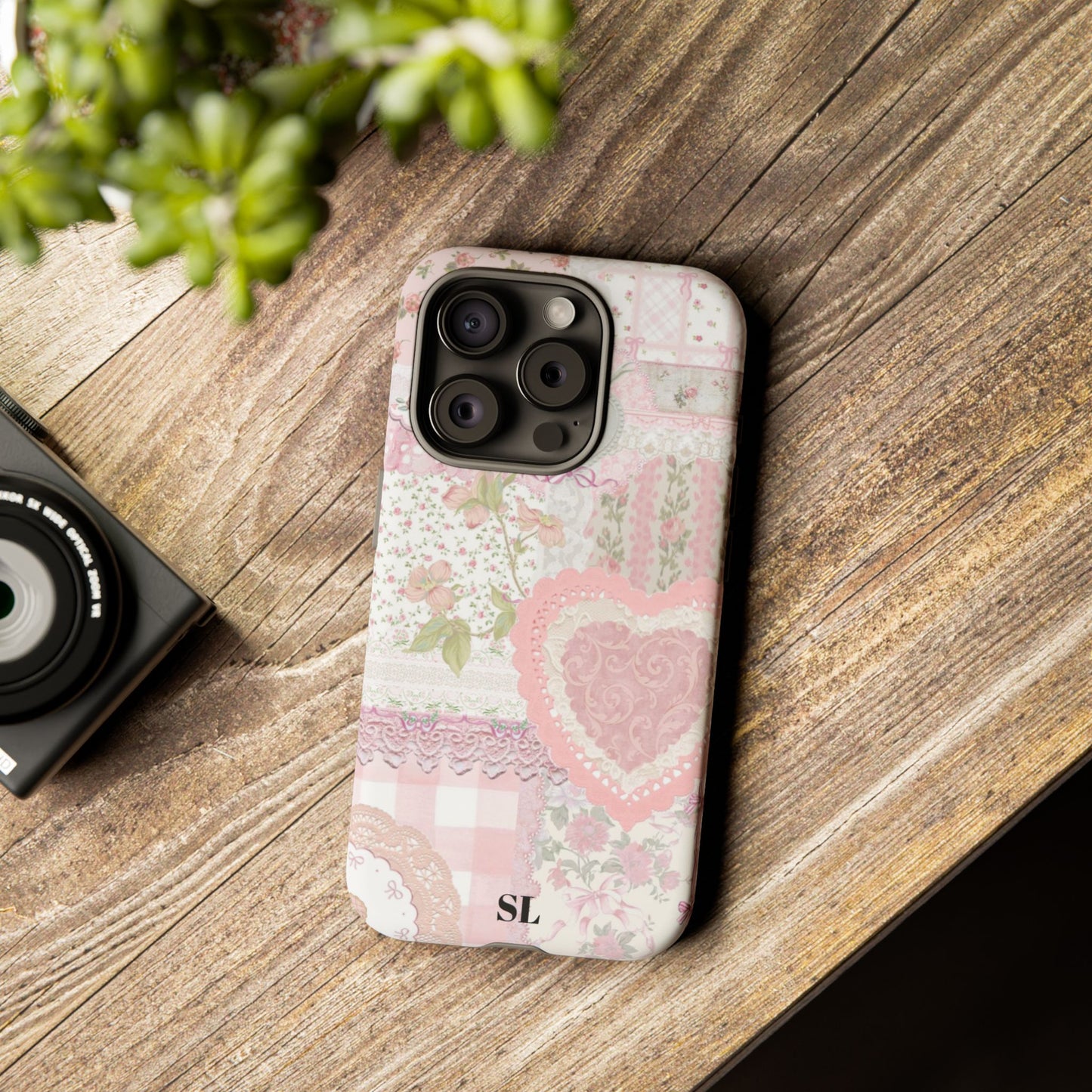 Blushing Floral Patchwork iPhone Case