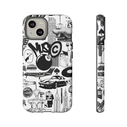 Black and White iPhone Case