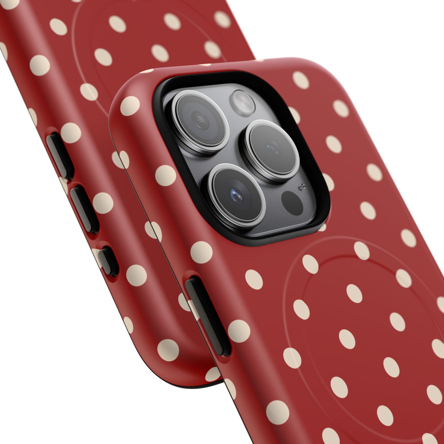 Crimson Polka Dot MagSafe Case