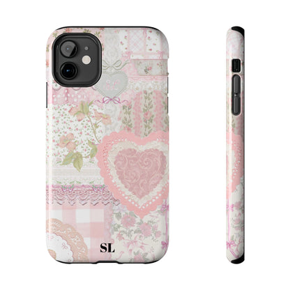 Blushing Floral Patchwork iPhone Case