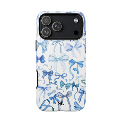 Blue Bows iPhone Case