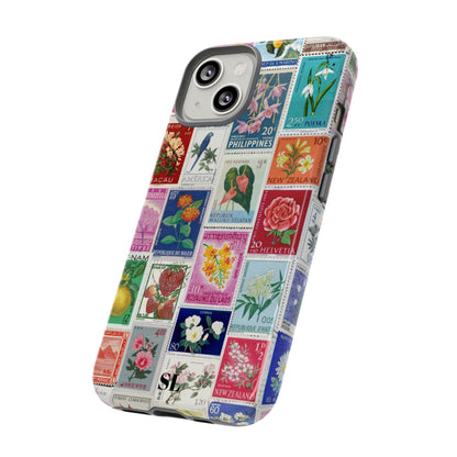 Postcard Stamps iPhone Case