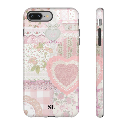 Blushing Floral Patchwork iPhone Case