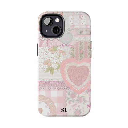 Blushing Floral Patchwork iPhone Case