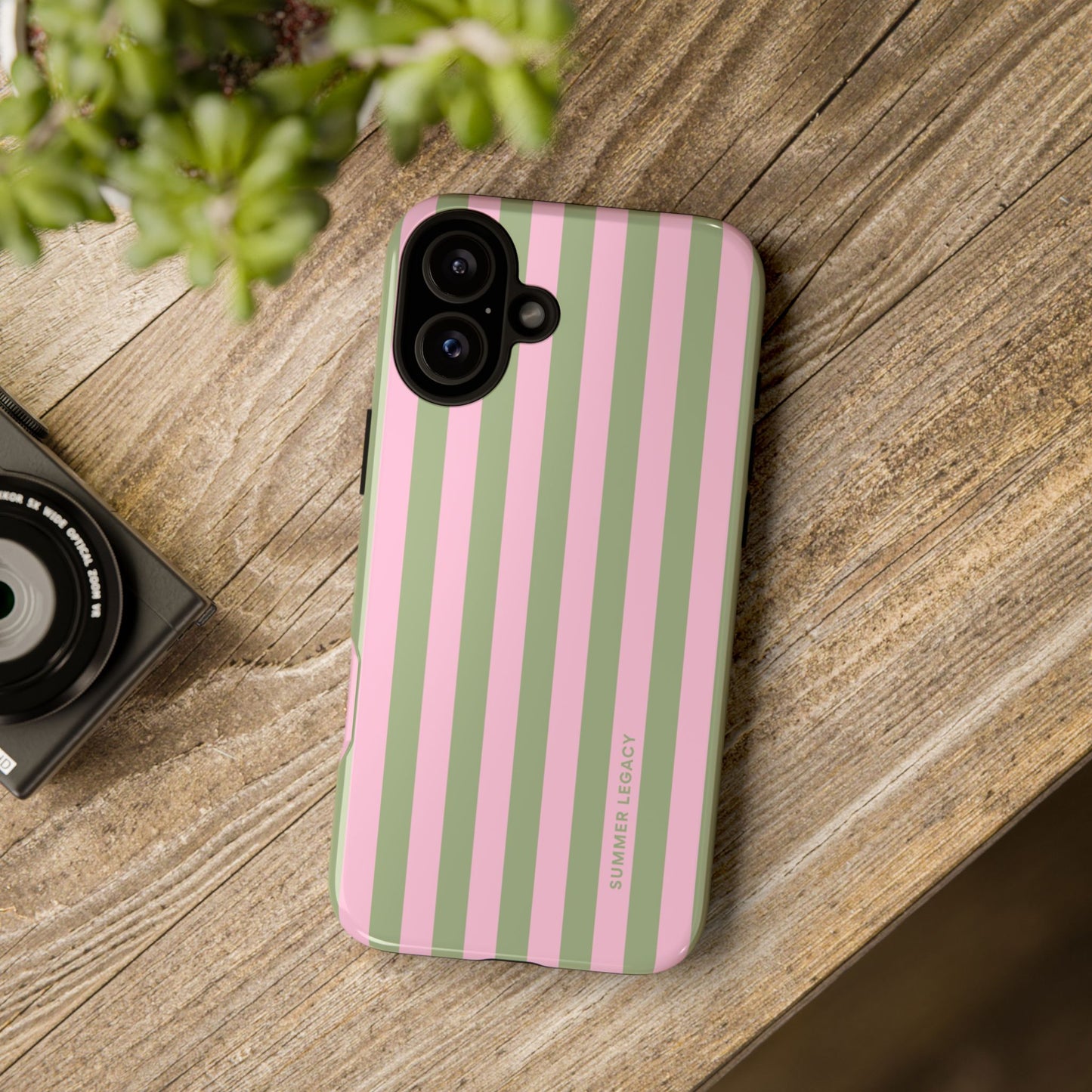 Guava Stripe iPhone Case