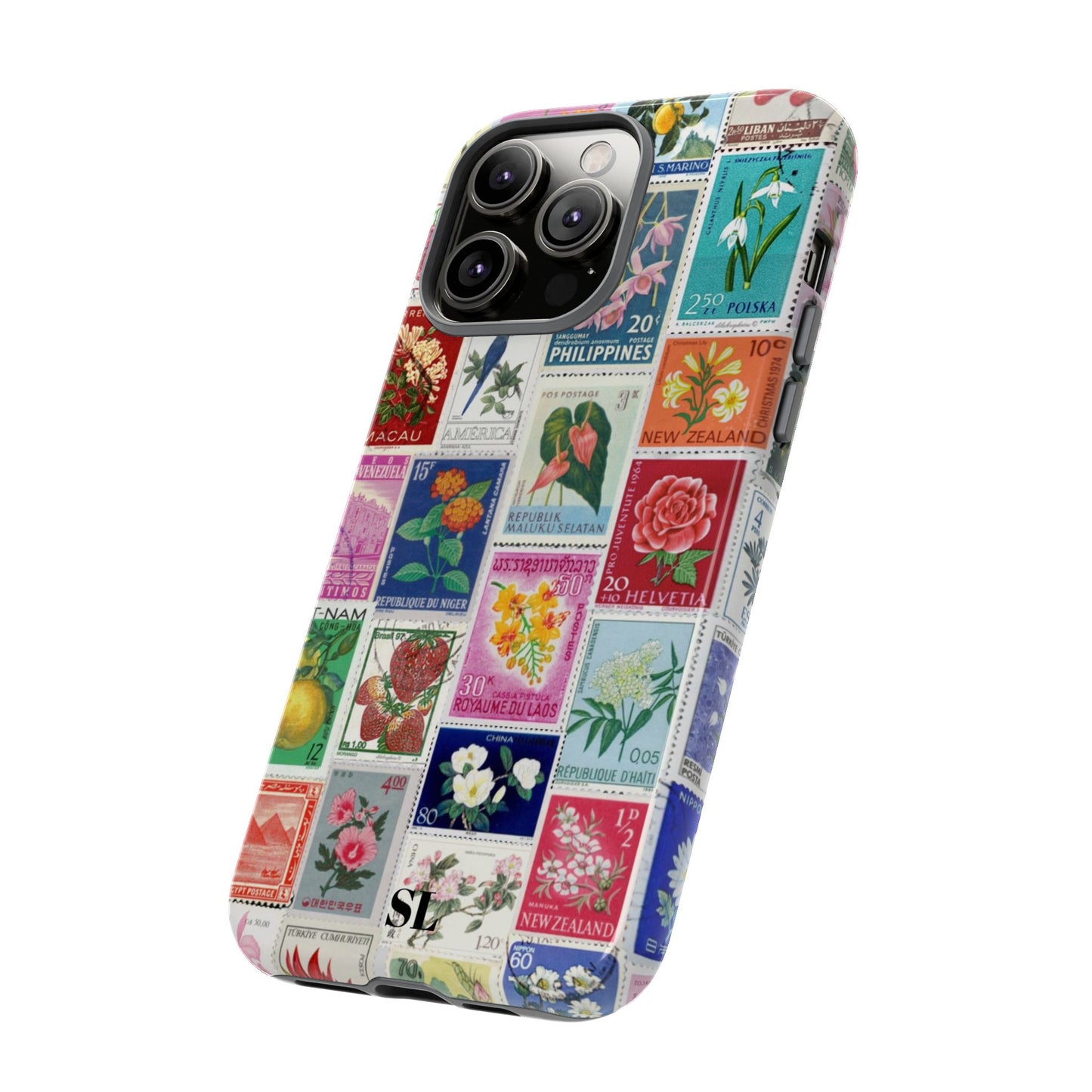 Postcard Stamps iPhone Case