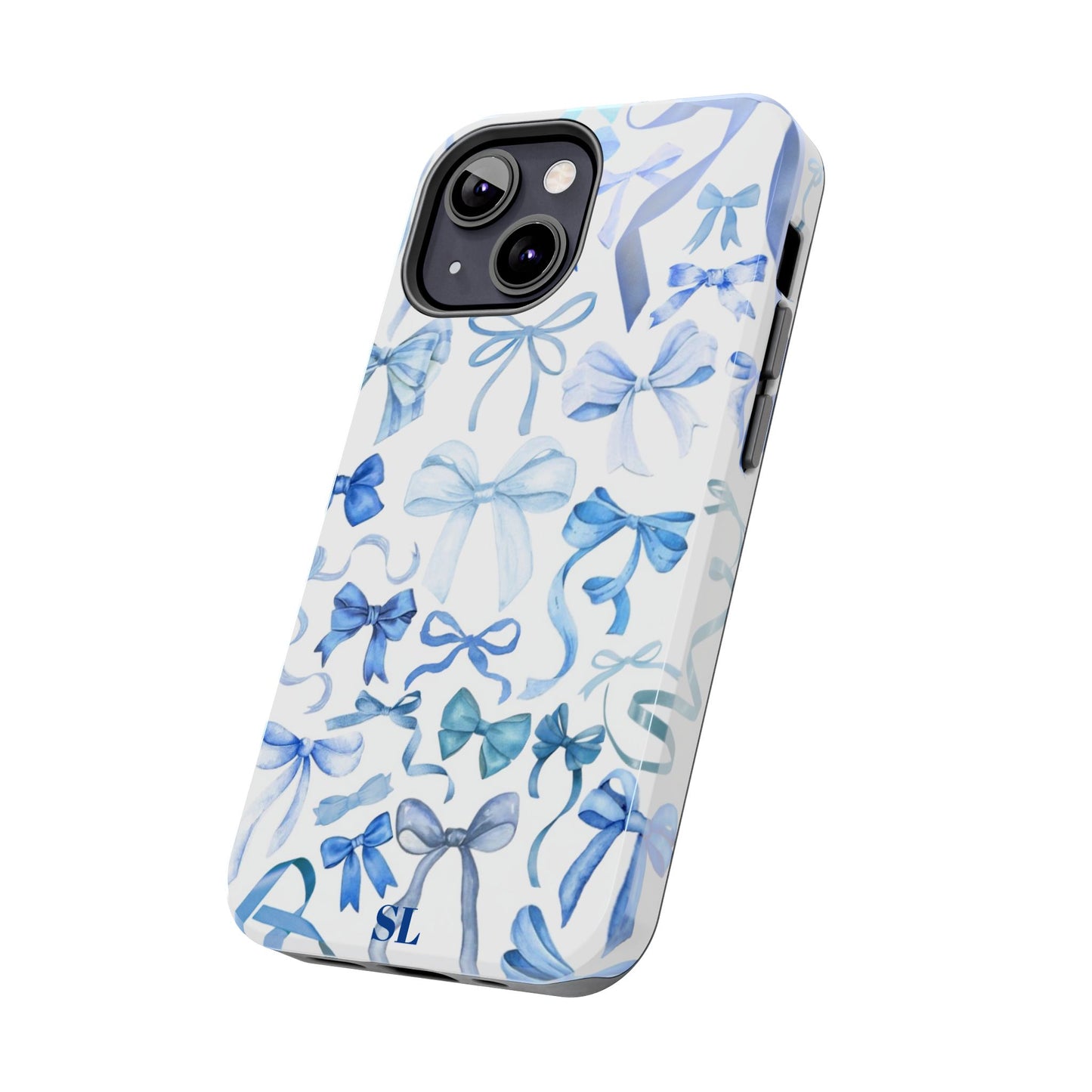 Blue Bows iPhone Case