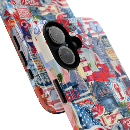 Red, White & Blue iPhone Case