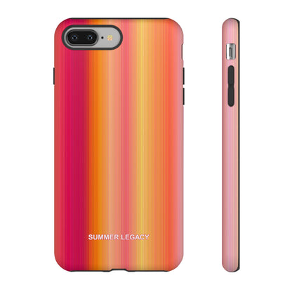 Amber Glow Ombre Stripe iPhone Case