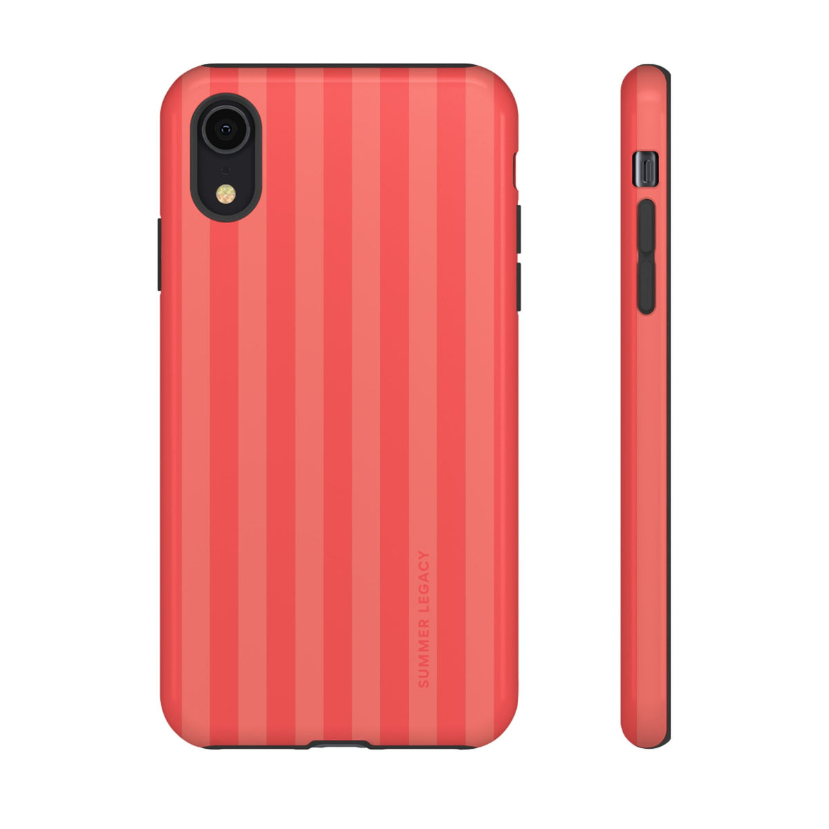 Coral Stripe iPhone Case