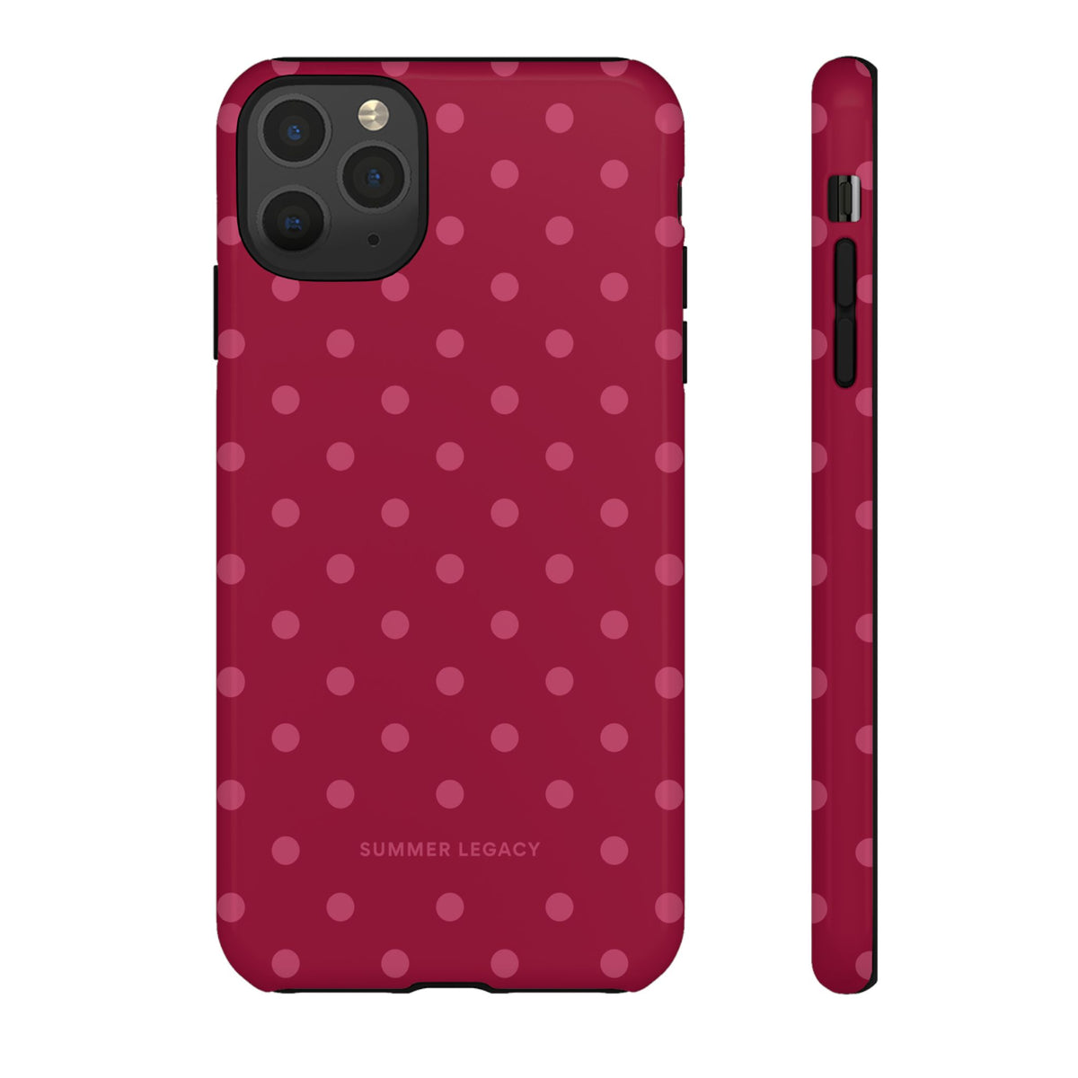 Berry Polka Dot iPhone Case