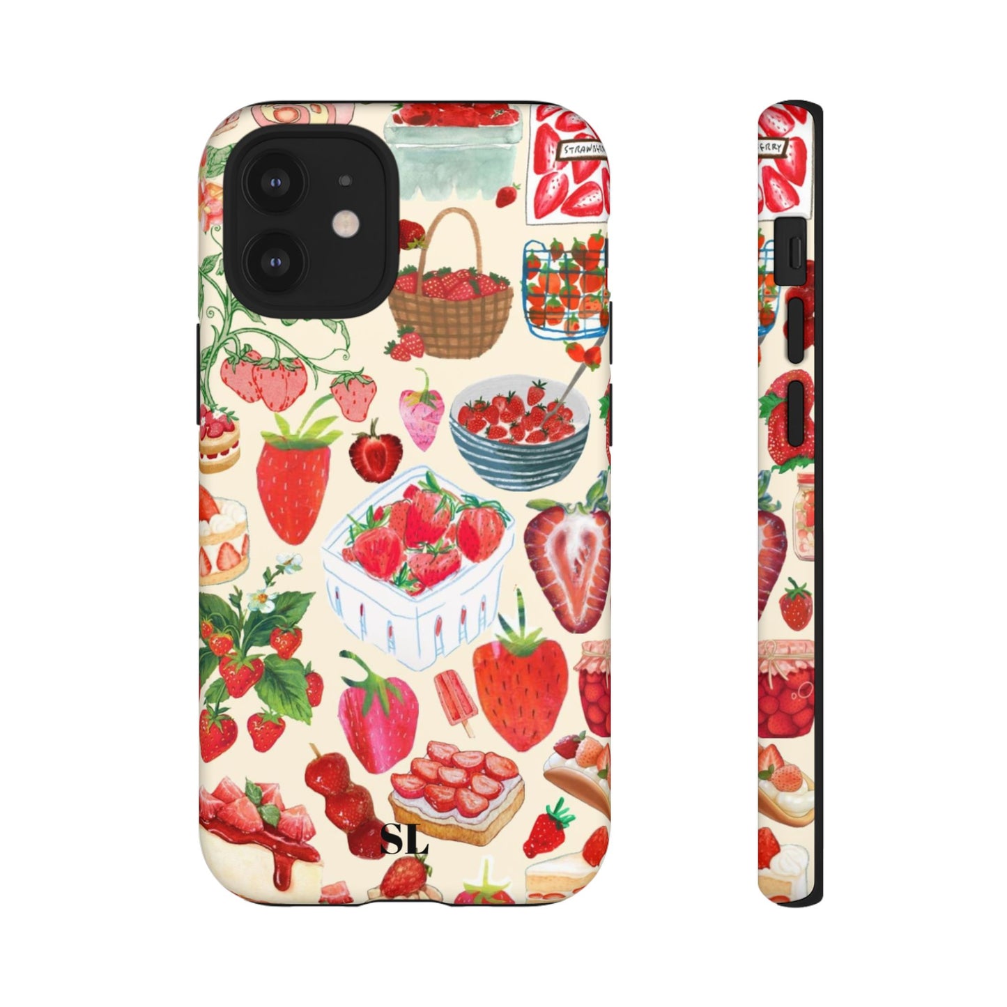 Strawberry Collage iPhone Case