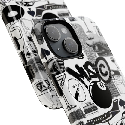 Black and White MagSafe Case