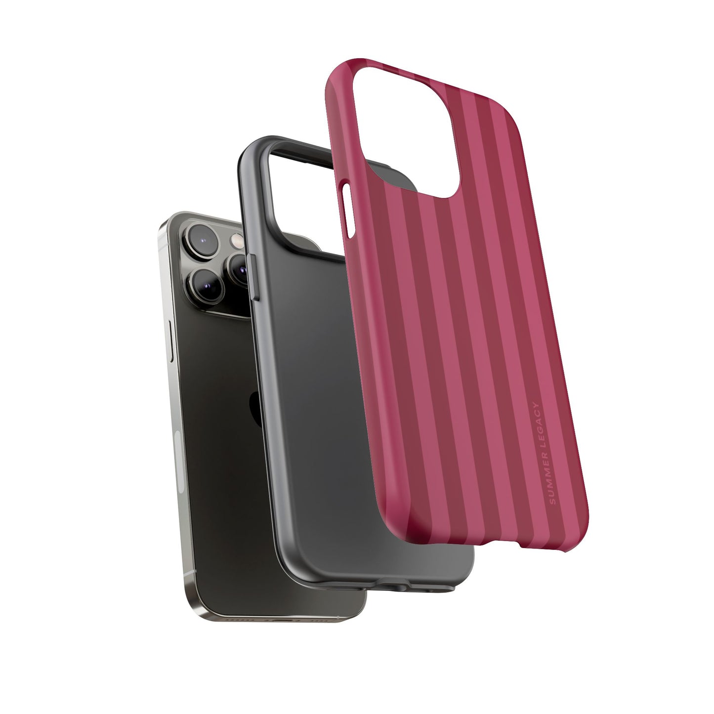 Berry Stripe iPhone Case