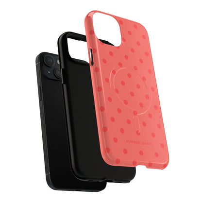 Coral Polka Dot MagSafe Case
