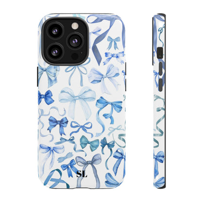 Blue Bows iPhone Case