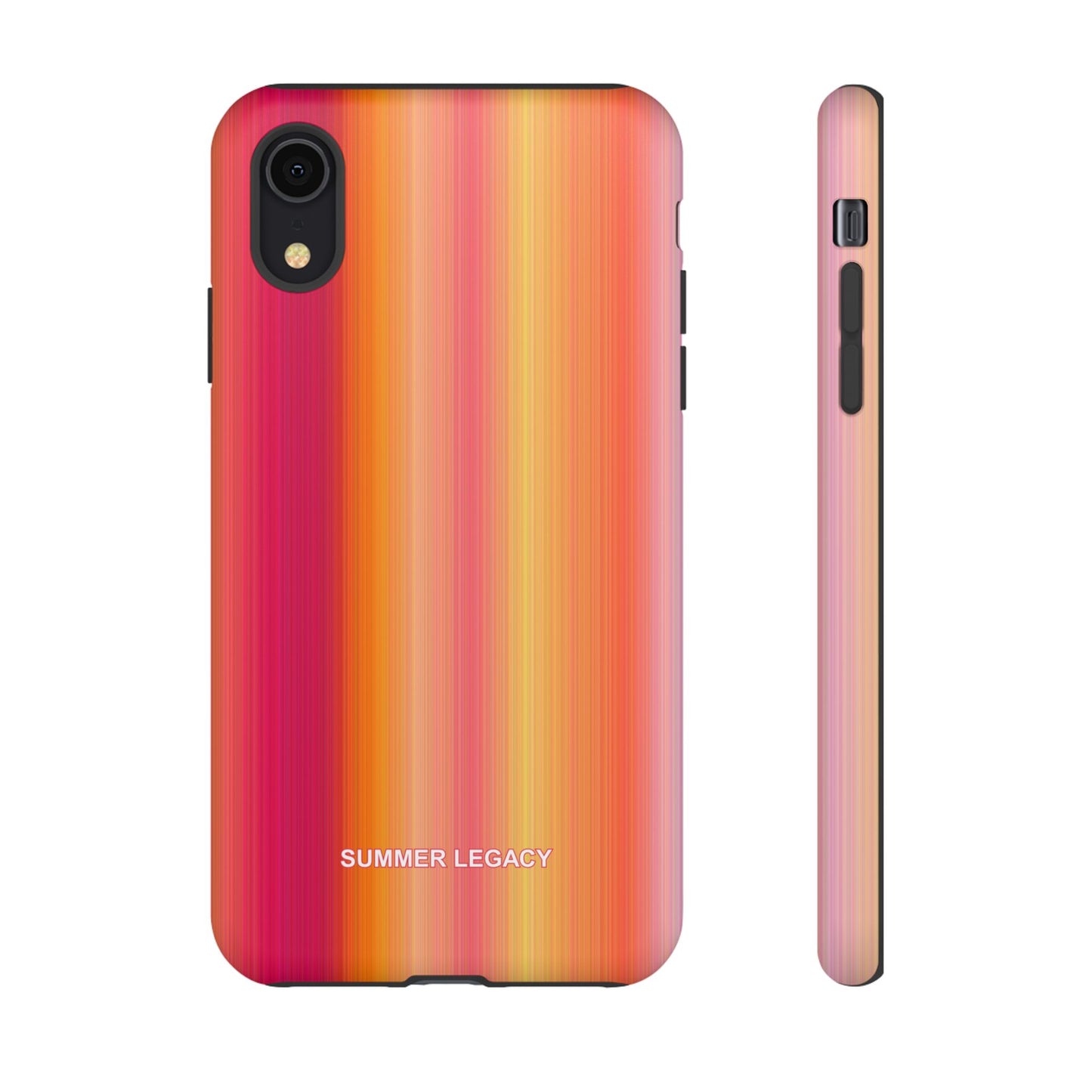 Amber Glow Ombre Stripe iPhone Case