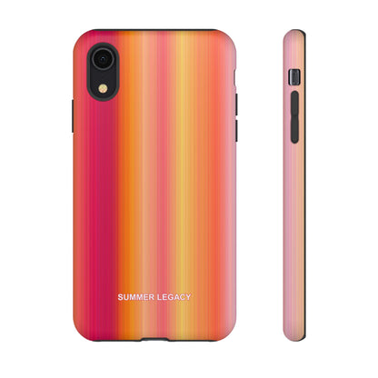 Amber Glow Ombre Stripe iPhone Case