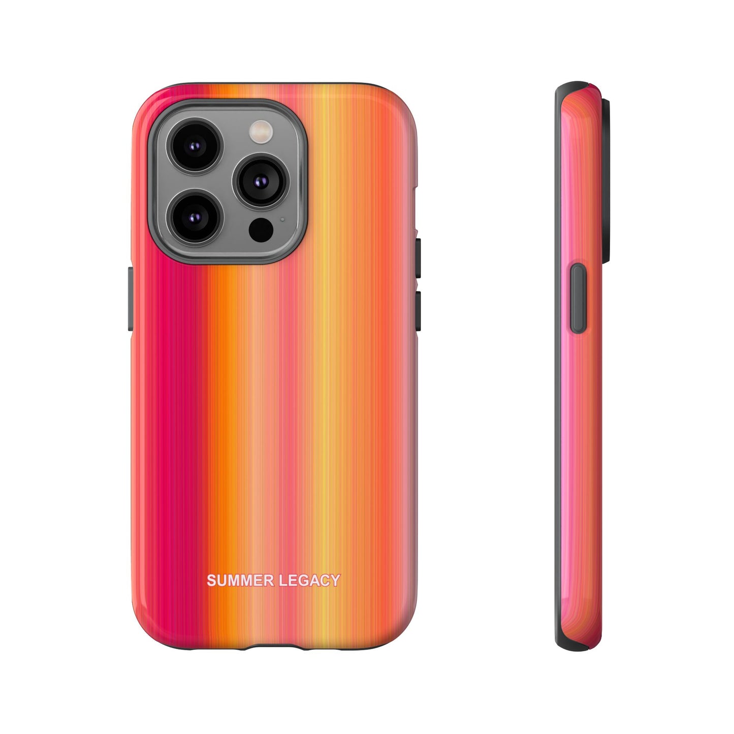 Amber Glow Ombre Stripe iPhone Case